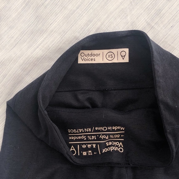 Outdoor Voices Warmup Legging Charcoal (XS) - Picture 3 of 3